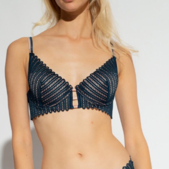 New! Livy Push Up Uppernight Bra Petroline Green Size 36B 1743 - Picture 2 of 10